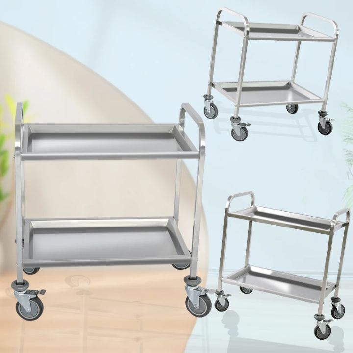 CHARIOT A INSTRUMENTS AVEC 2  ETAGERES